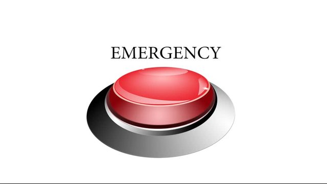 emergency red button animated