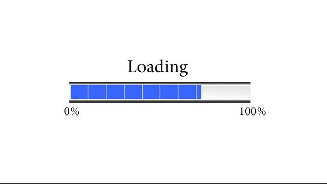blue loading animated