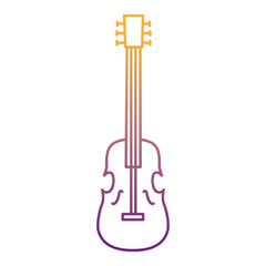 Naklejka premium violin musical instrument isolated icon vector illustration design