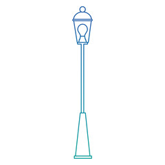 street lamp classic icon vector illustration design