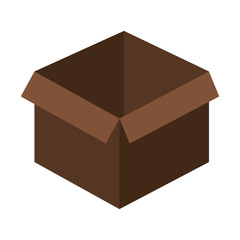 box carton delivery service vector illustration design