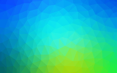 Obraz premium Light Blue, Green vector abstract polygonal pattern.