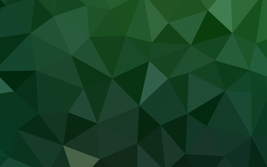 Fototapeta premium Light Green vector shining triangular backdrop.
