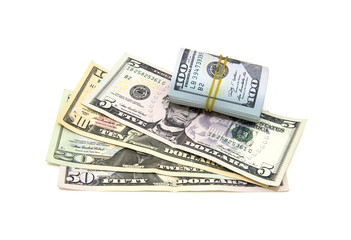 Various US dollar banknotes