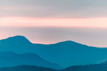 Mountains Range in Vancouver, BC, Canada