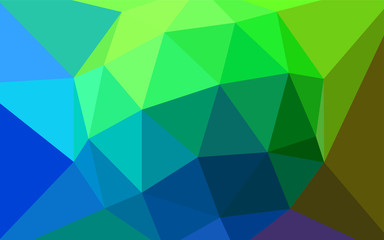 Dark Multicolor vector polygonal pattern.