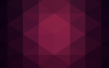 Fototapeta premium Dark Purple vector polygonal pattern.