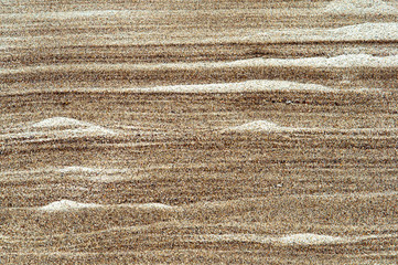 The texture of the sand. Striped texture fine sand.