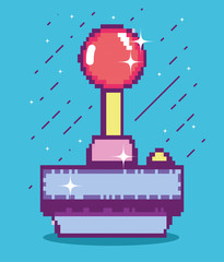 Pixelated retro gamepad © Stockgiu