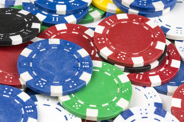 Gambling chips, poker chips