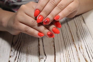 sexy red manicure