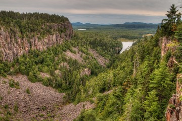 Naklejka premium Ouimet Canyon is a Provincial Park in Northern Ontario, Canada