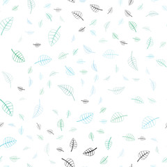 Light Blue, Green vector seamless  doodle bright layout.