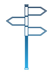 stick with arrows sign vector illustration design