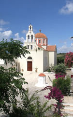 Fototapeta na wymiar Saint Mark's church in the Cretan monastery Arsenioy