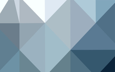 Light BLUE vector triangle mosaic cover.