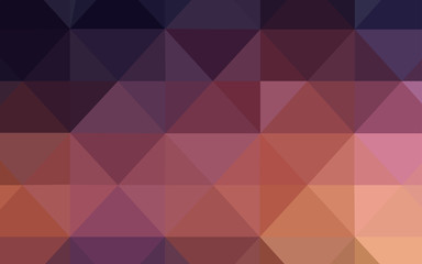 Dark Blue, Yellow vector polygon abstract layout.