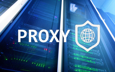 PROXY server, VPN, Virtual Private network technology. Cyber security.