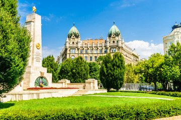 Liberty square in Budapest - Hungary
