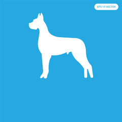  icon isolated on blue background