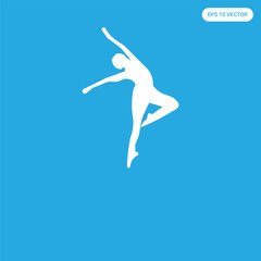  icon isolated on blue background