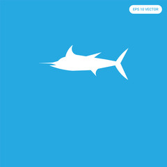  icon isolated on blue background