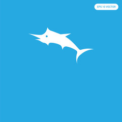  icon isolated on blue background