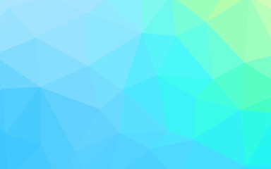 Fototapeta premium Light Blue, Green vector polygon abstract layout.