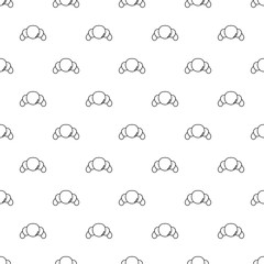 Croissant pattern vector seamless repeating for any web design
