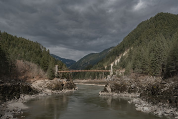 Fototapeta na wymiar Alexandra Bridge, British Columbia, Canada