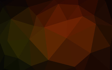 Fototapeta premium Dark Red vector polygon abstract layout.