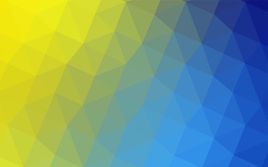 Fototapeta na wymiar Light Blue, Yellow vector low poly layout.