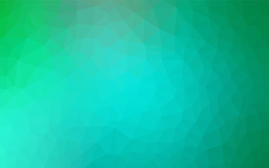 Light Green vector polygonal pattern.