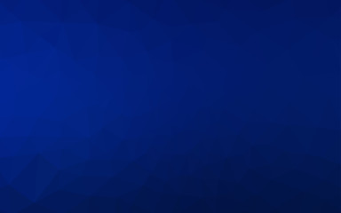 Obraz premium Dark BLUE vector triangle mosaic texture.