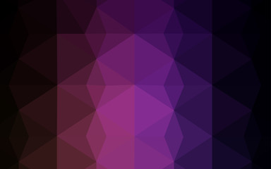 Obraz premium Dark Purple, Pink vector low poly layout.