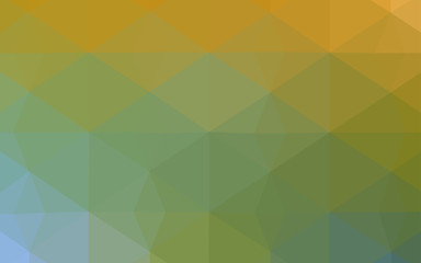 Light Green, Yellow vector polygon abstract background.