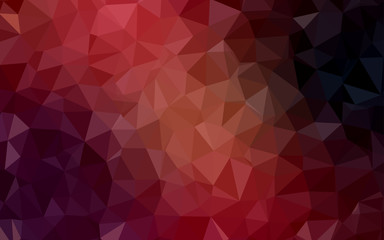 Dark Red vector abstract mosaic pattern.