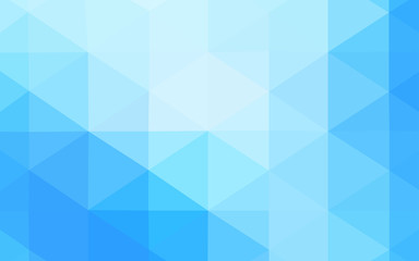 Fototapeta na wymiar Light BLUE vector blurry triangle template.