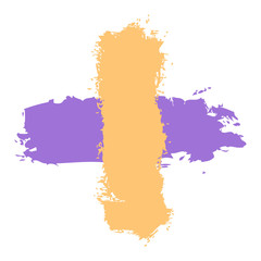 Brushstroke plus sign