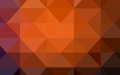 Fototapeta premium Dark Red vector polygonal pattern.