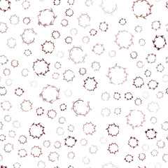 Fototapeta premium Dark Red vector seamless template with circles.