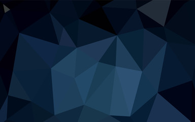 Dark BLUE vector abstract mosaic background.