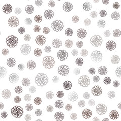 Dark Red vector seamless doodle bright pattern.