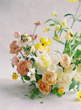 Spring Floral Arrangements, Spring Wedding Flowers, Silk Ribbon