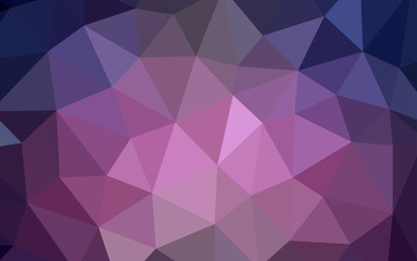Dark Purple vector abstract mosaic backdrop.