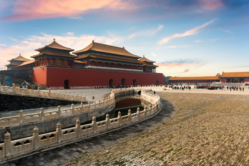Forbidden City in Beijing ,China. Forbidden City is a palace complex and famous destination in central Beijing, China.