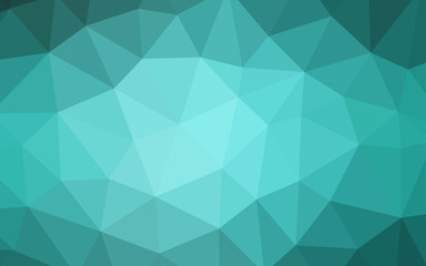 Fototapeta premium Light Green vector polygon abstract backdrop.