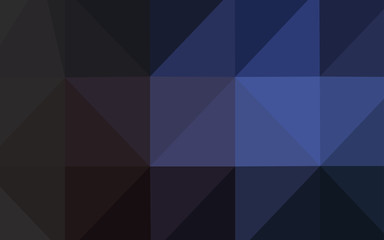 Dark BLUE vector polygonal template.