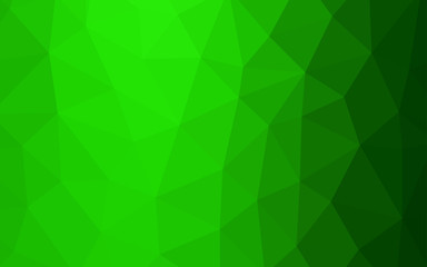 Light Green vector abstract polygonal template.