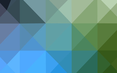 Obraz premium Light Blue, Green vector abstract mosaic pattern.